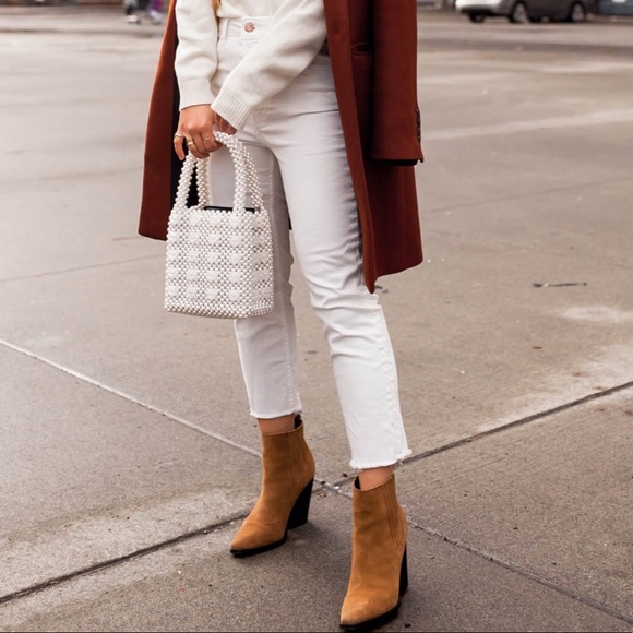 Ivory Faux Pearl Bead Bag - Picture 4 of 8